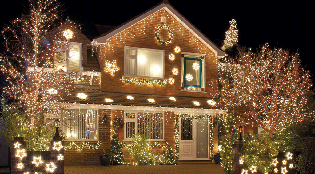 casa decorada de navidad
