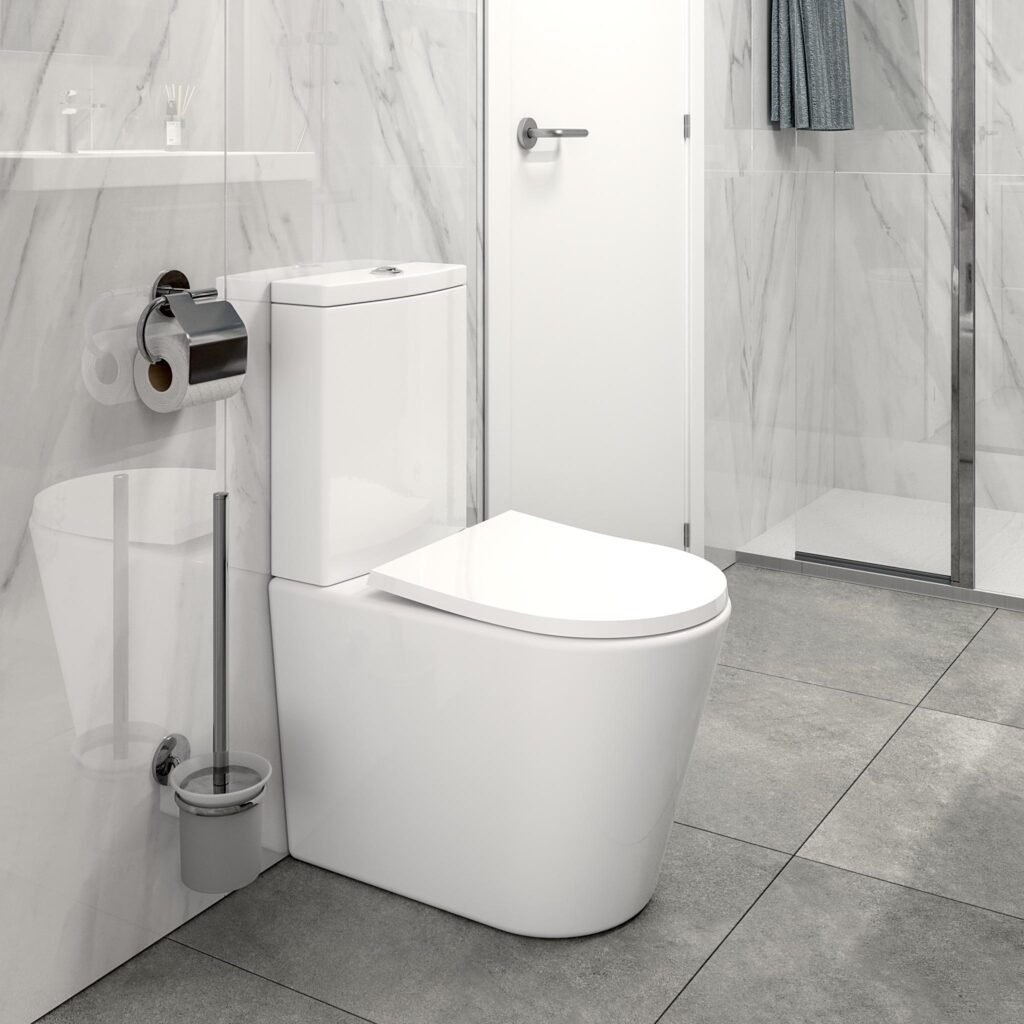 Estilo de baño con sanitario de una sola pieza